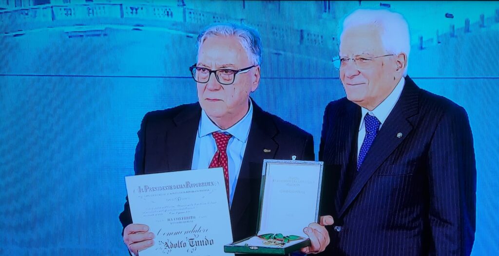 Il brindisino Tundo premiato dal Presidente Mattarella