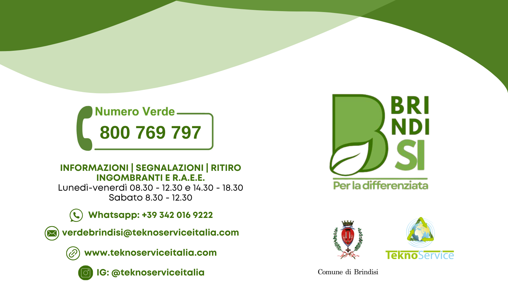 CARD CONTATTI TEKNOSERVICE